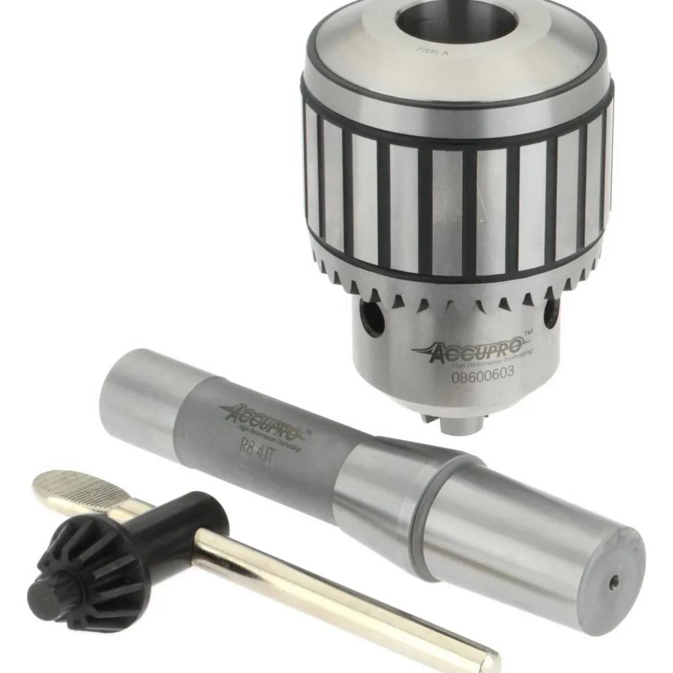 Drill Chuck: 1/8 to 3/4" Capacity, Tapered Mount, JT4