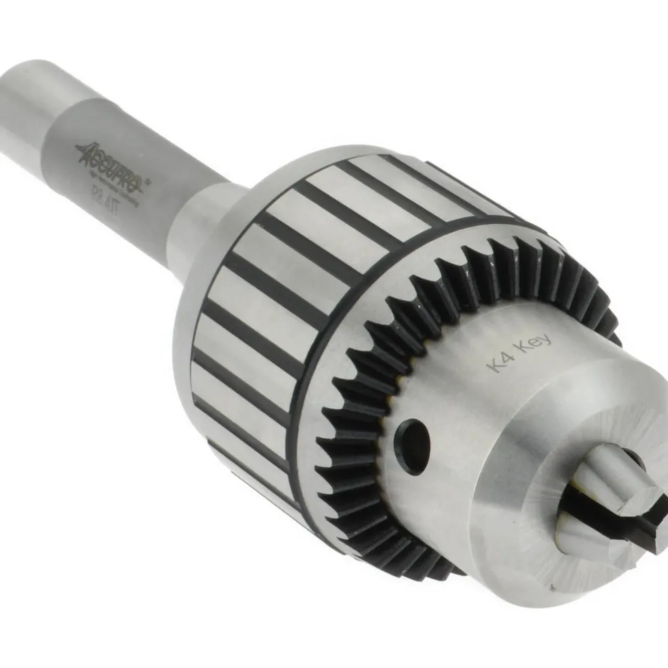 Drill Chuck: 1/8 to 3/4" Capacity, Tapered Mount, JT4