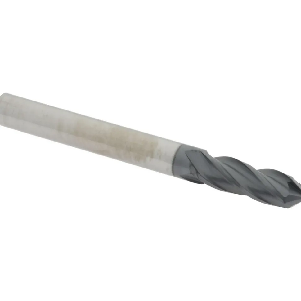 Drill Mill: 1/4" Dia, 3/4" LOC, 4 Flutes, 90 ° Point, Solid Carbide