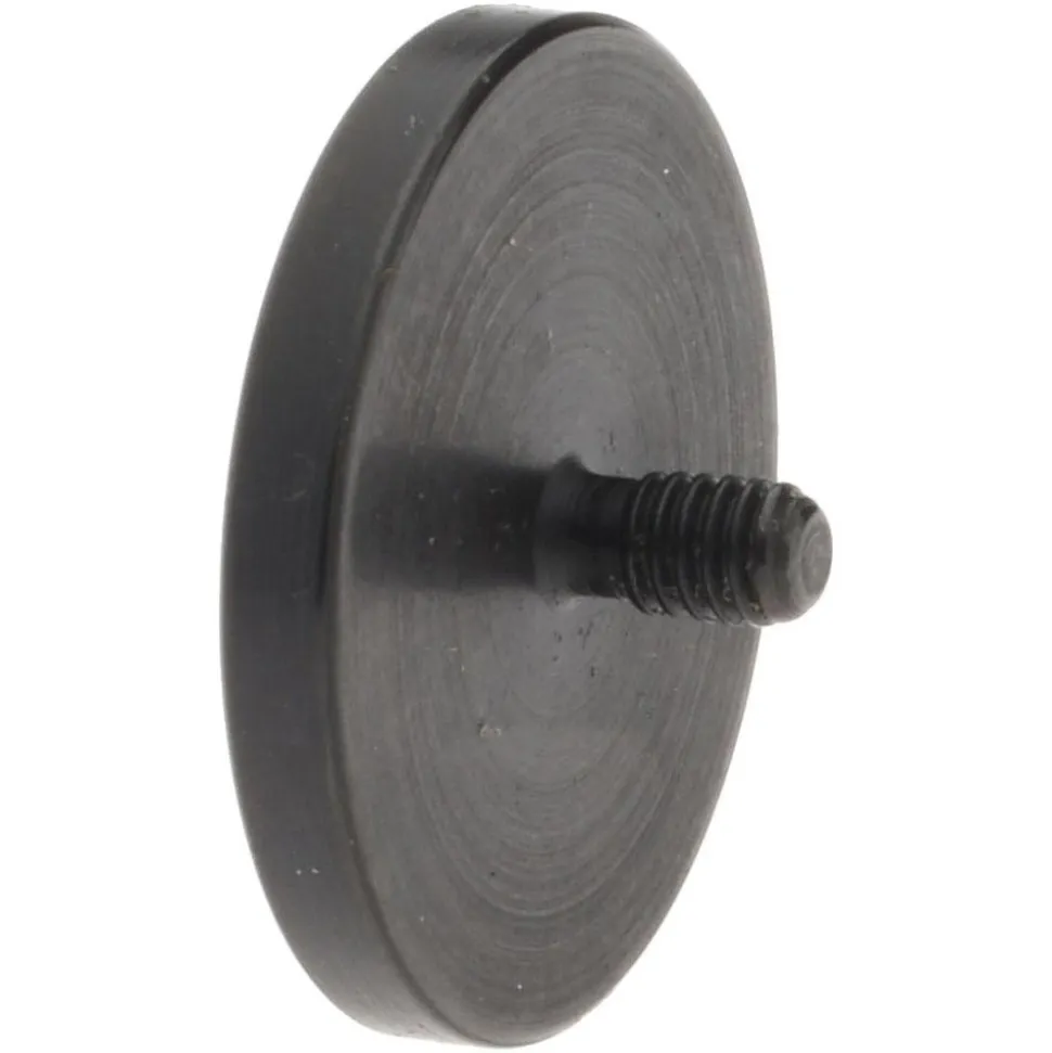 Drop Indicator Flat Button Contact Points: #4-48 Thread, 0.0940" Point Length, Black Oxide Steel