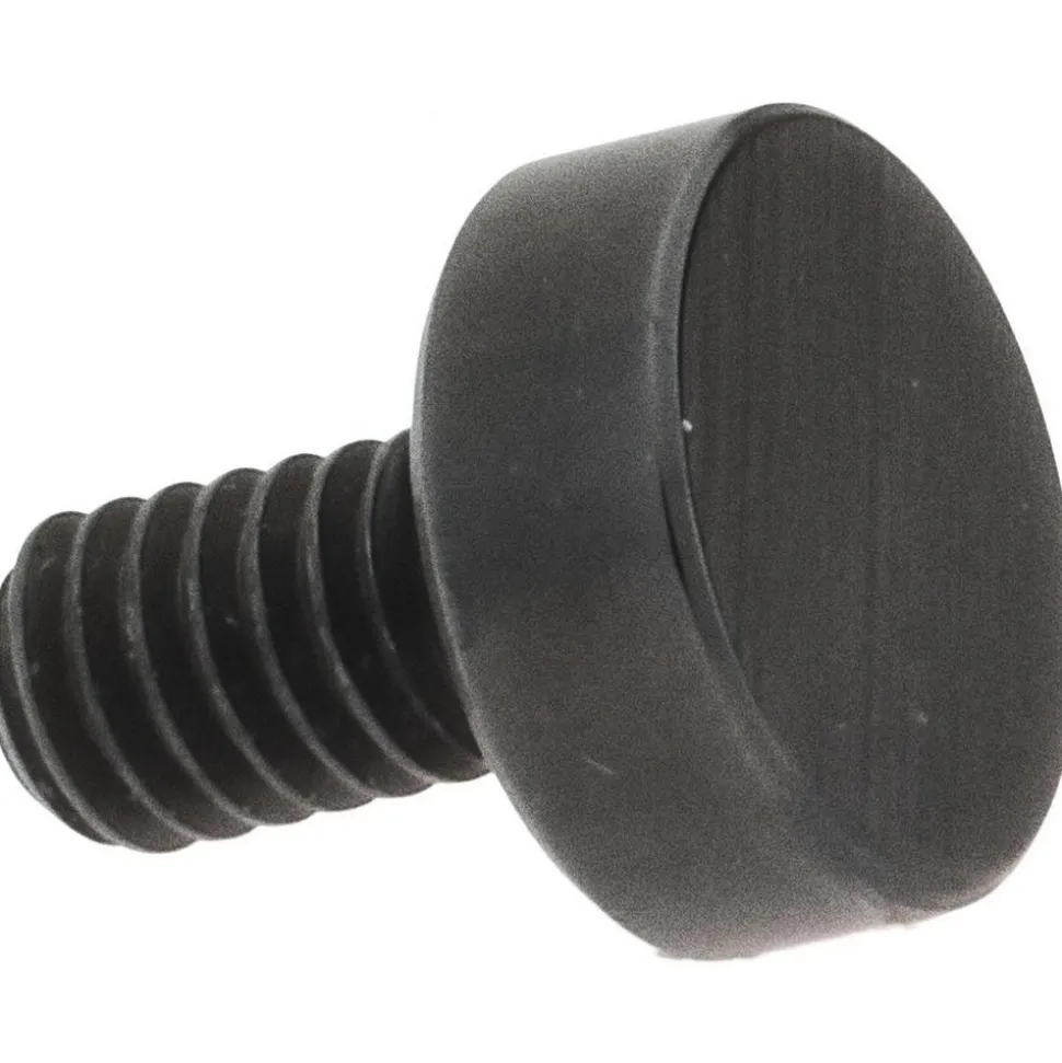 Drop Indicator Flat Button Contact Points: #4-48 Thread, 0.0940" Point Length, Black Oxide Steel