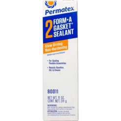 Elastic Sealant: 11 oz Tube, Black, Rosin