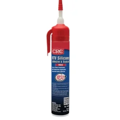 Elastic Sealant: 8 oz Tube, Red, RTV Silicone