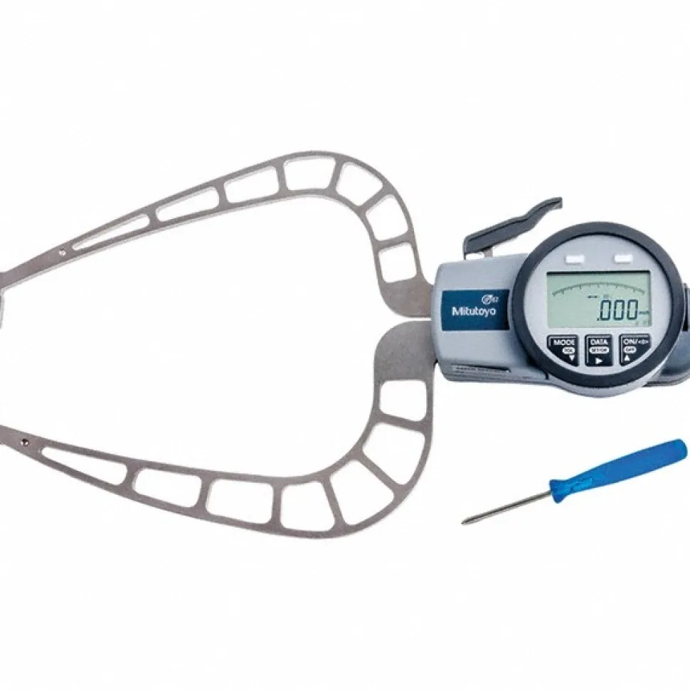 Electronic Caliper Gages; Type: Outside; Minimum Measurement (mm): 0.0000; Maximum Measurement (Inch): 1.9700; Maximum Measurement (mm): 50.00; Resolution (mm): 0.0200; Resolution (Decimal Inch): 0.001; Groove Depth (mm): 167.00; Number Of Batteries: 2; Groove Width (Decimal Inch): 1.1700