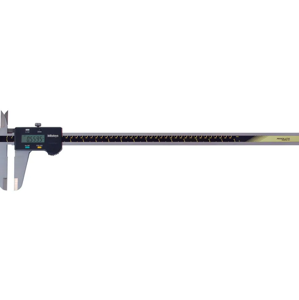 Electronic Caliper: 450.00 mm, 18", 0.01 mm, 0.0005" Resolution, +/-0.05 mm, +/-0.0020" Accuracy, Data Output, Stainless Steel