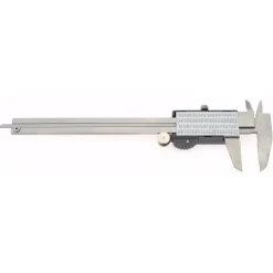 Electronic Caliper: 150.00 mm, 6", 0.0100 mm, 0.0005" Resolution, +/-0.02 mm, +/-0.0010" Accuracy, Data Output, Stainless Steel