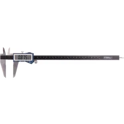 Electronic Caliper: 300.00 mm, 12", 0.01 mm, 0.0005" Resolution, +/-0.04 mm, +/-0.0015" Accuracy, Stainless Steel