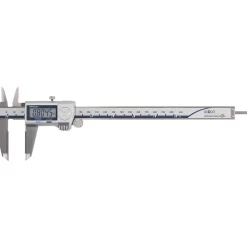 Electronic Caliper: 200.00 mm, 8", 0.01 mm, 0.0005" Resolution, +/-0.02 mm, +/-0.0010" Accuracy, Calibrated, Carbide-Tipped