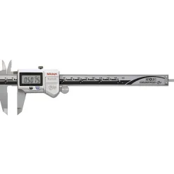 Electronic Caliper: 150.00 mm, 6", 0.01 mm, 0.0005" Resolution, +/-0.02 mm, +/-0.0010" Accuracy, Data Output, Stainless Steel