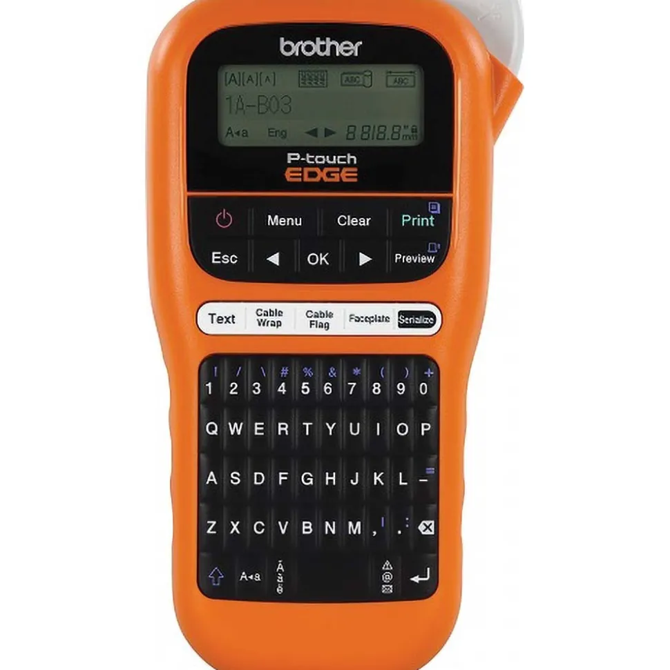 Electronic Label Makers: Power Source: (6) AAA Batteries, 9V DC 1.6A AC Adapter Auto Ranging Power Supply