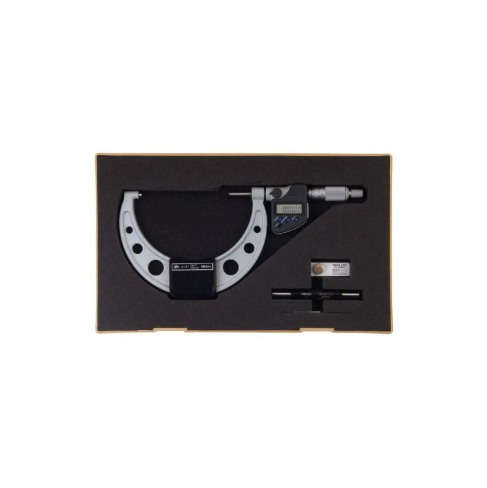 Electronic Outside Micrometer: 101.60 mm to 5", Solid Carbide Face, IP65