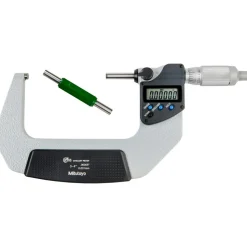Electronic Outside Micrometer: 76.20 mm to 4", Solid Carbide Face, IP65