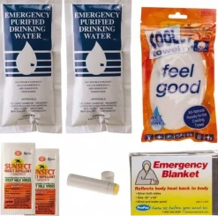 Emergency Prep Kits: Kit Type: Emergency Cool Down; Container Type: Pouch; Container Material: Plastic