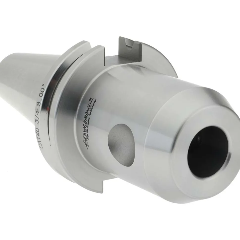 End Mill Holder: CAT40 Taper, Taper Shank, 3/4" Hole Dia