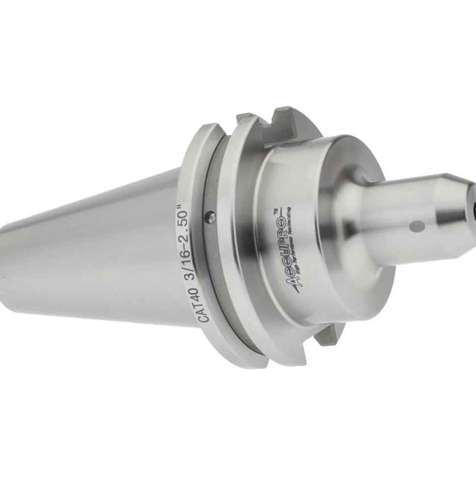 End Mill Holder: CAT40 Taper, Taper Shank, 3/16" Hole Dia