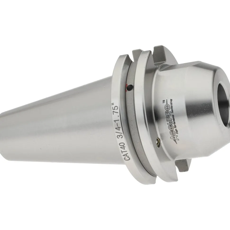 End Mill Holder: CAT40 Taper, Taper Shank, 3/4" Hole Dia