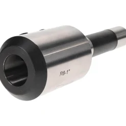 End Mill Holder: R8 Taper, Taper Shank, 1" Hole Dia