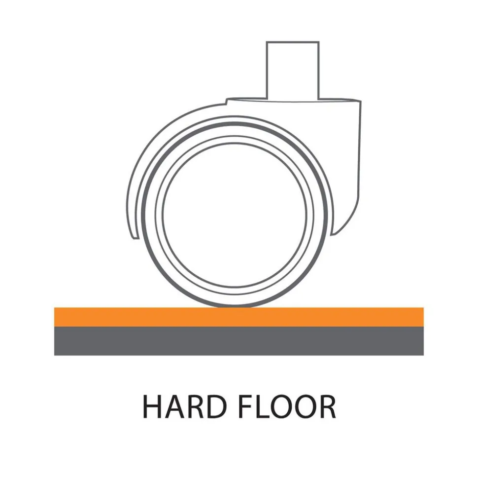 EverLife 36" x 48" Chair Mat with Lip for Hard Floors