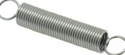 Extension Spring: 0.437" OD, 8.03 lb Max Load, 4.82" Extended Length, 0.0475" Wire Dia, Cross-Over