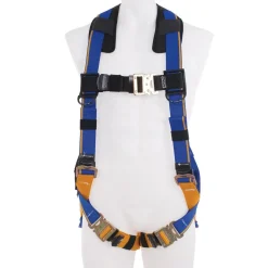 Fall Protection Harnesses: 400 Lb, Single D-Ring Style, Size Medium & Large, For General Industry, Back
