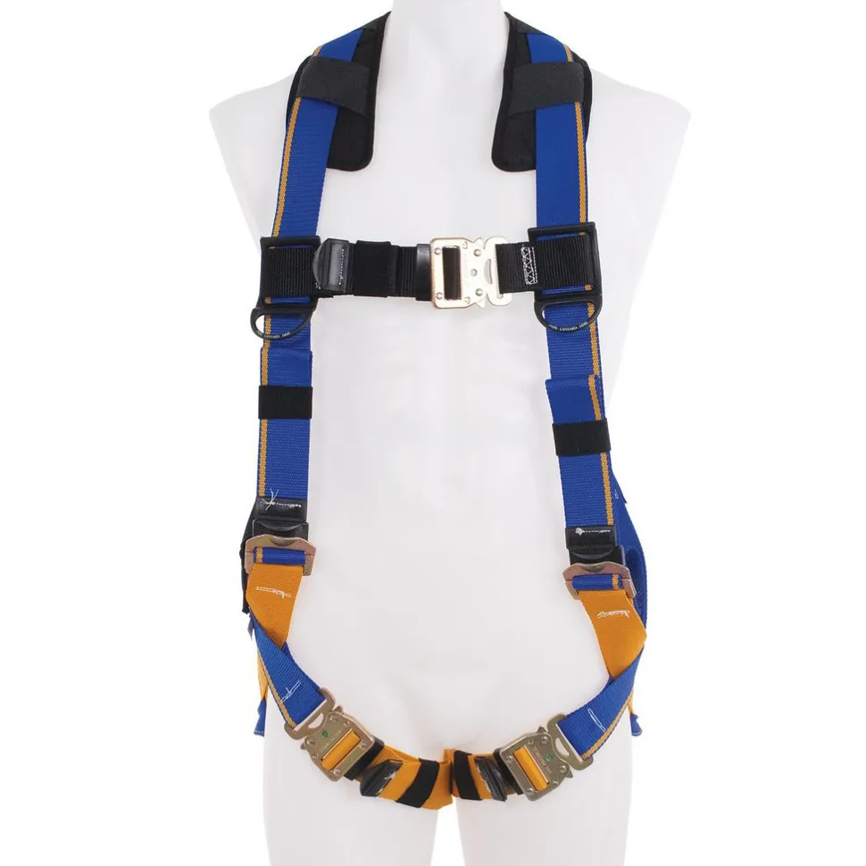 Fall Protection Harnesses: 400 Lb, Single D-Ring Style, Size Medium & Large, For General Industry, Back