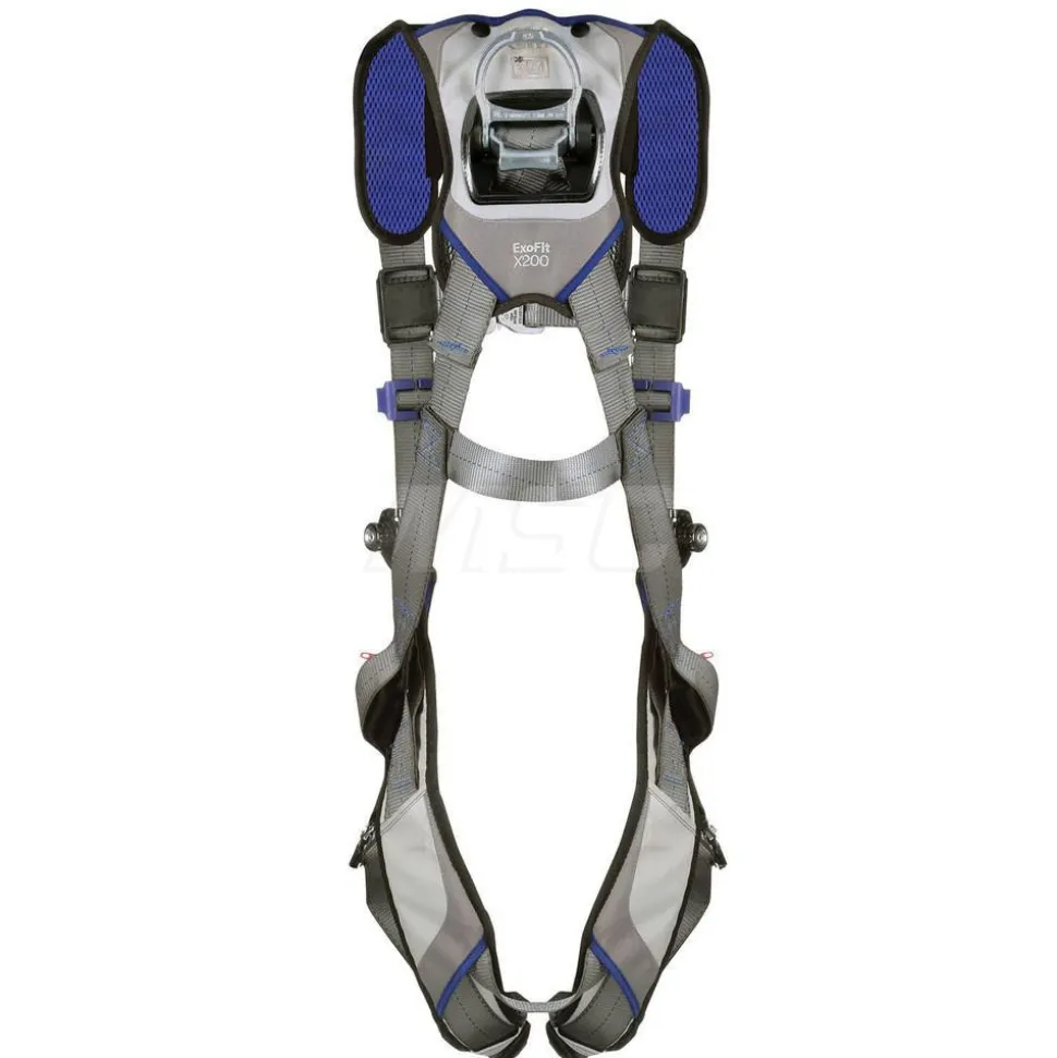 Fall Protection Harnesses: 420 Lb, Vest Style, Size Medium, For General Purpose, Back