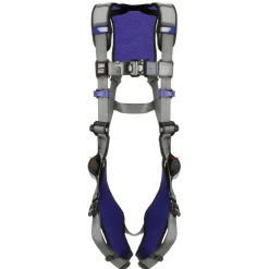 Fall Protection Harnesses: 420 Lb, Vest Style, Size X-Large, For General Purpose, Back