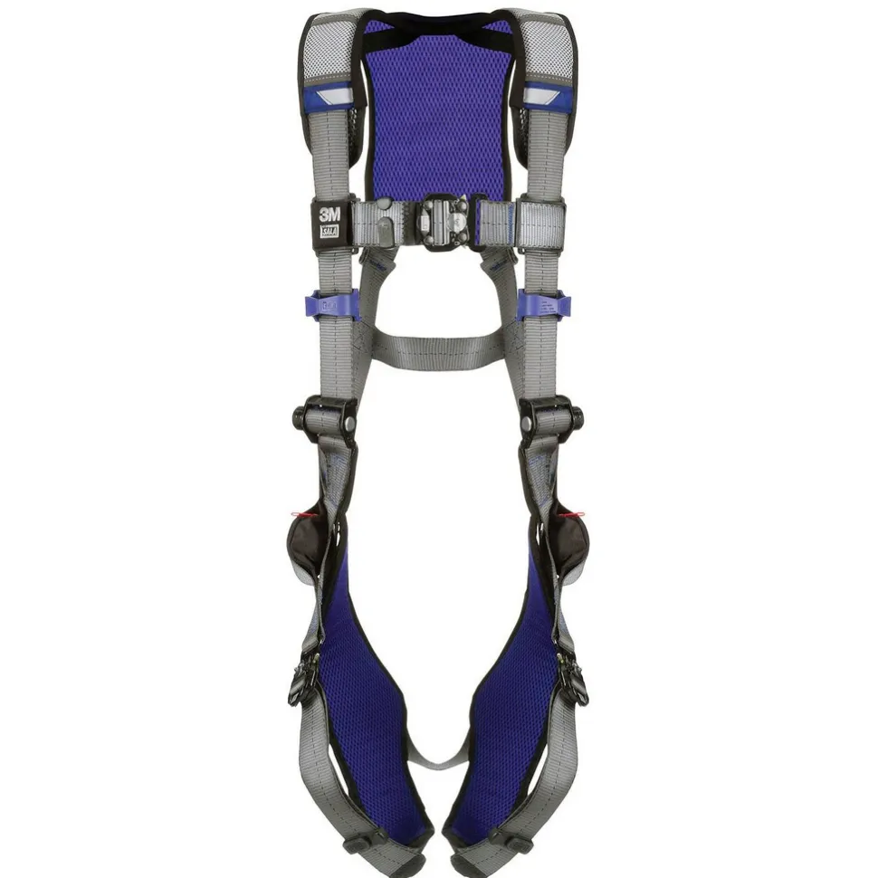 Fall Protection Harnesses: 420 Lb, Vest Style, Size X-Large, For General Purpose, Back