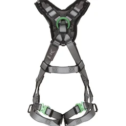 Fall Protection Harnesses: 400 Lb, Vest Style, Size X-Large, Polyester, Back