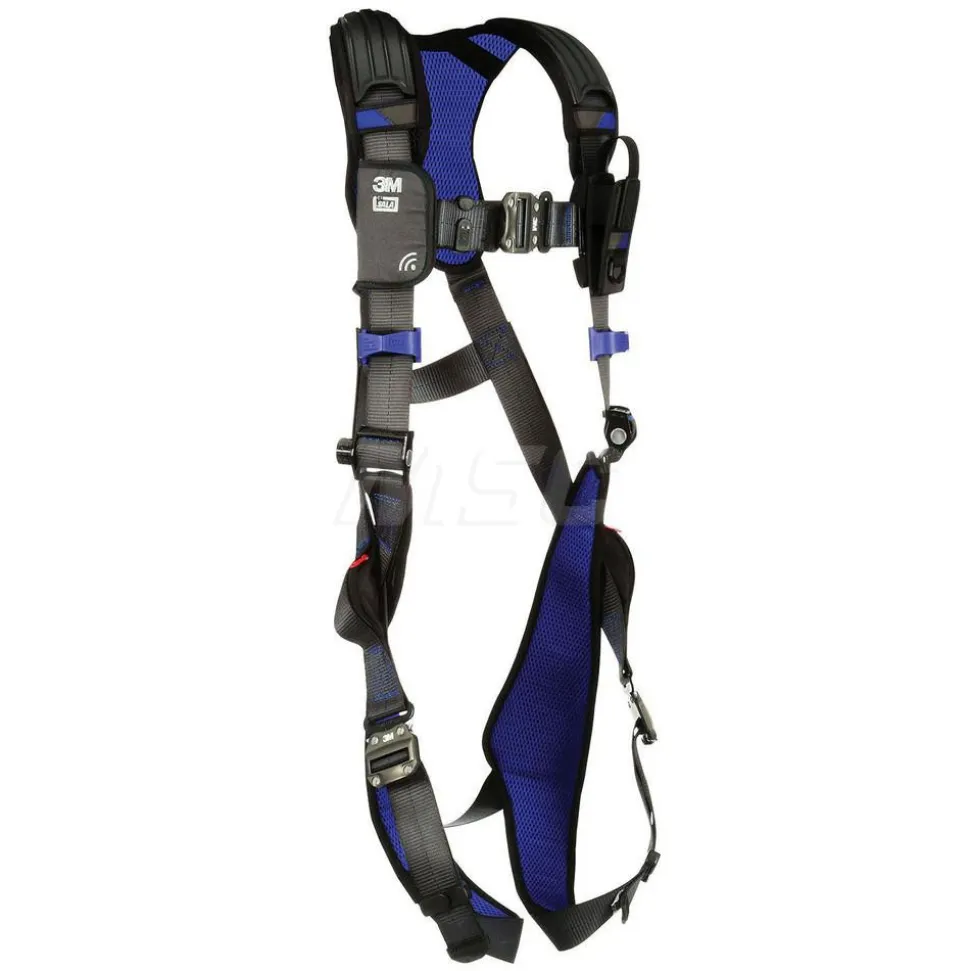 Fall Protection Harnesses: 420 Lb, Vest Style, Size 3X-Large, For General Purpose, Back