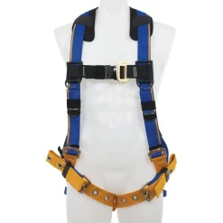 Fall Protection Harnesses: 400 Lb, Single D-Ring Style, Size 3X-Large, For General Purpose, Back