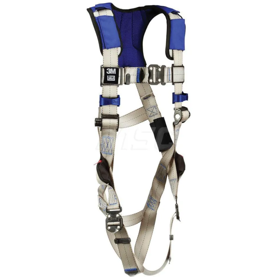 Fall Protection Harnesses: 420 Lb, Vest Style, Size Medium, For General Purpose, Back