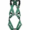 Fall Protection Harnesses: 400 Lb, Vest Style, Size X-Large, Polyester, Back