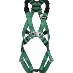 Fall Protection Harnesses: 400 Lb, Vest Style, Size X-Large, Polyester, Back