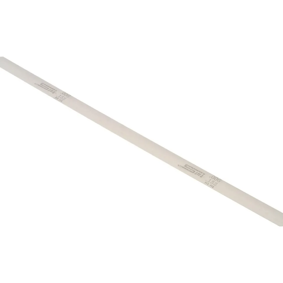 Feeler Gage: 0.006" Thick, 0.5" Wide, 12" Long