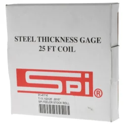 Feeler Stock Roll: 0.0015" Thick, 1/2" Wide, 25' Long, High Carbon Steel