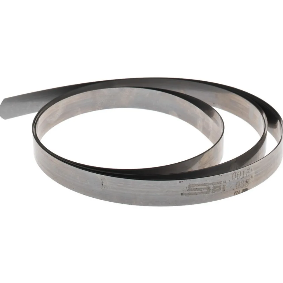 Feeler Stock Roll: 0.0015" Thick, 1/2" Wide, 25' Long, High Carbon Steel