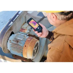FLIR ONE® Edge Pro connects wirelessly to your smart device, allowing you to inspect around obstacles and measure targets from a safe distance