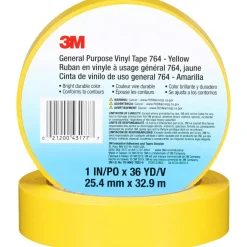 Floor & Aisle Marking Tape: 1" Wide, 108' Long, 5 mil Thick, Vinyl