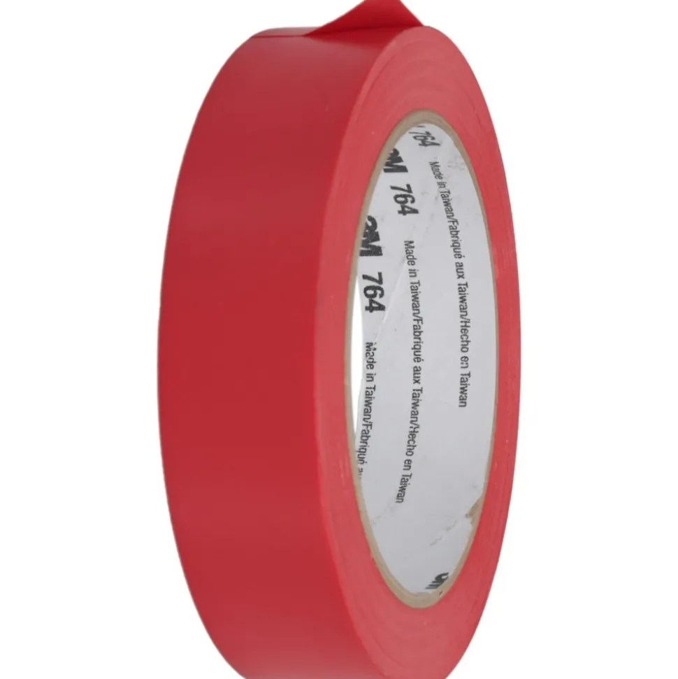 Floor & Aisle Marking Tape: 1" Wide, 108' Long, 5 mil Thick, Vinyl
