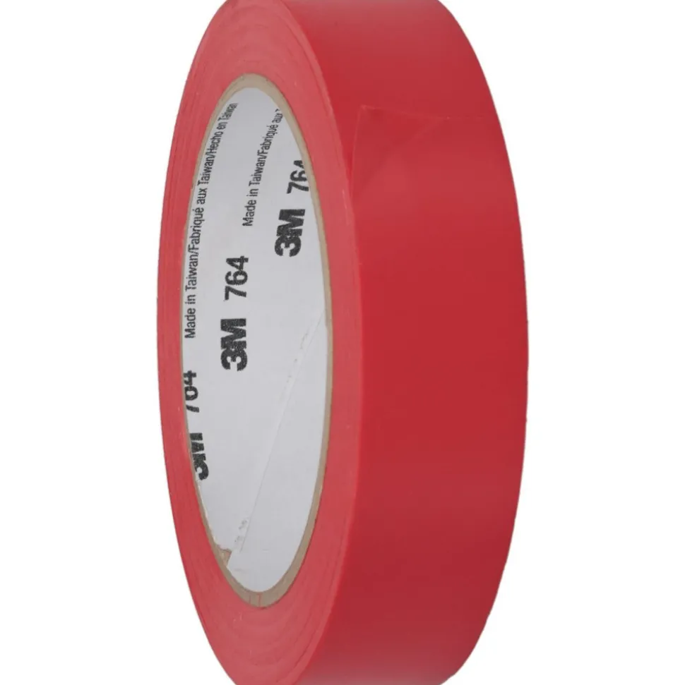 Floor & Aisle Marking Tape: 1" Wide, 108' Long, 5 mil Thick, Vinyl