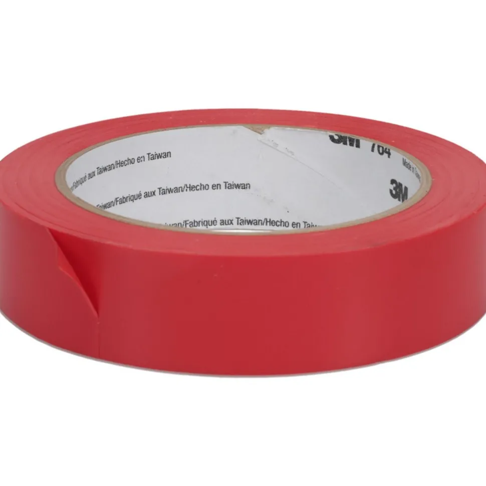 Floor & Aisle Marking Tape: 1" Wide, 108' Long, 5 mil Thick, Vinyl