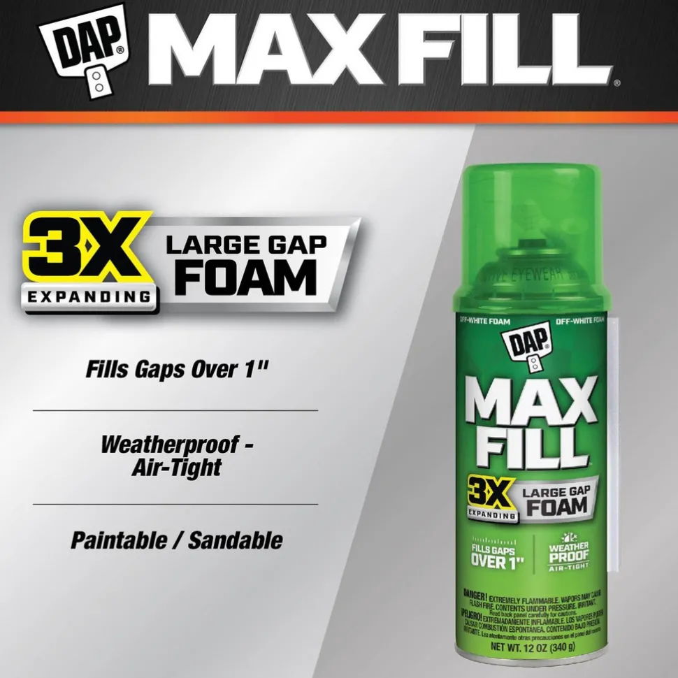 Foam: 12 oz Aerosol, Amber, Polyurethane