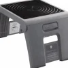 Folding Step Stool: 11" OAH, Plastic