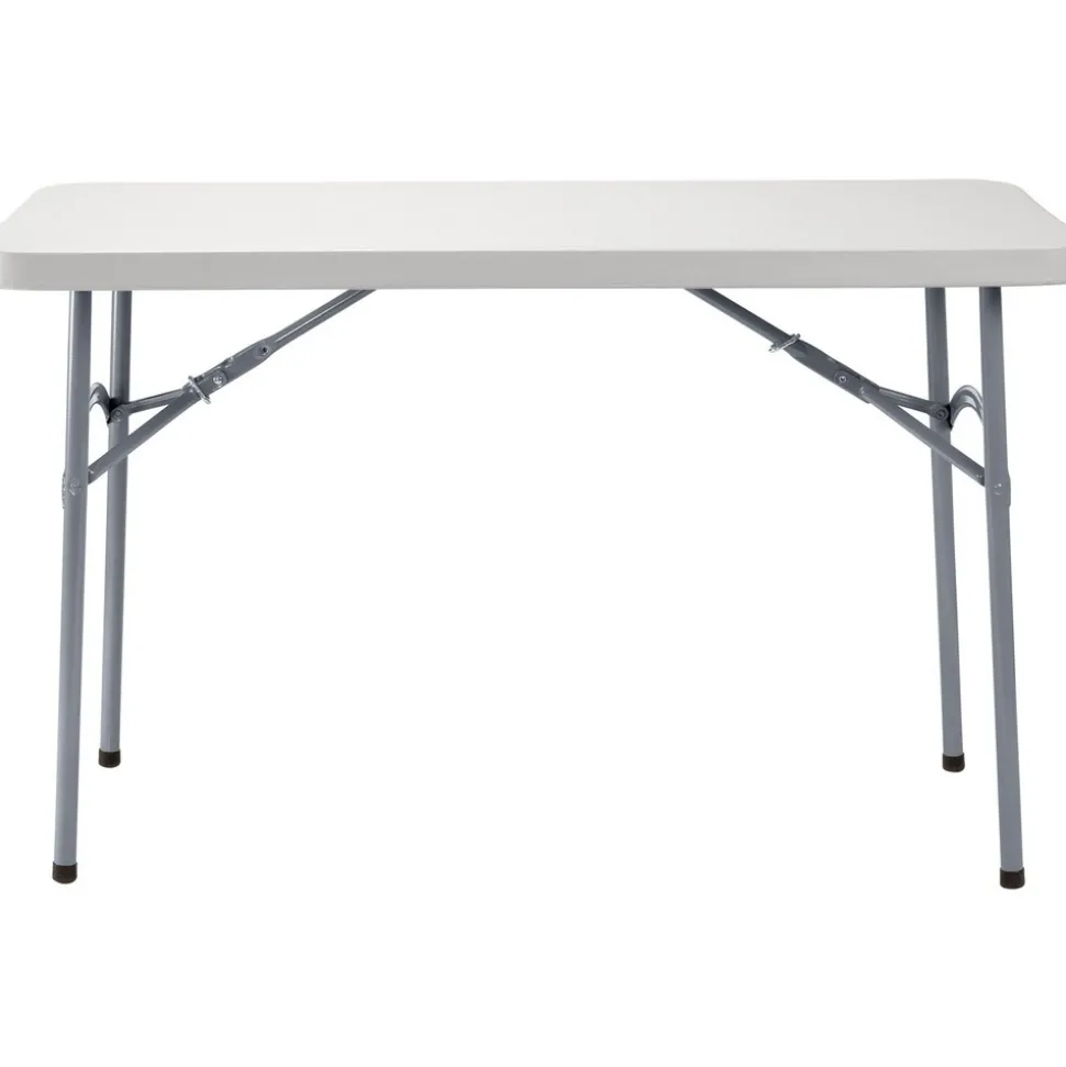 Folding Table: Rectangle, 24" OAW, Plastic Top, Gray