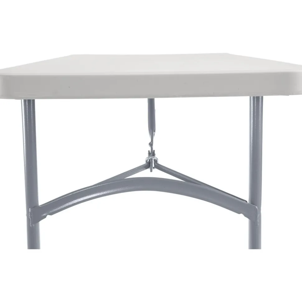 Folding Table: Rectangle, 24" OAW, Plastic Top, Gray