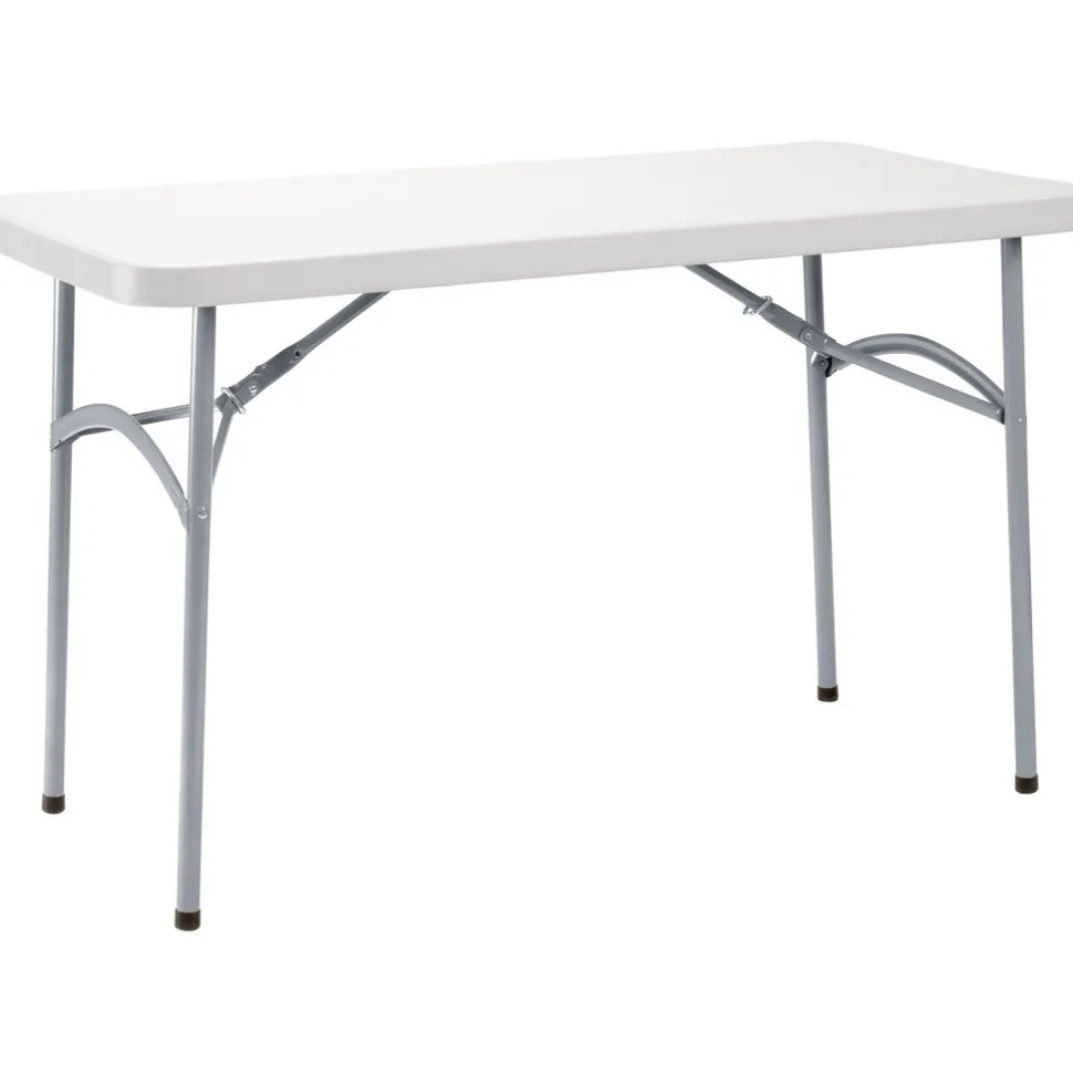 Folding Table: Rectangle, 24" OAW, Plastic Top, Gray