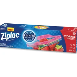 Food Storage Bag: 1 gal, Plastic