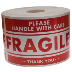Fragile Please Handle With Care Shipping Label