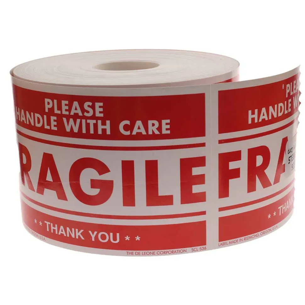Fragile Please Handle With Care Shipping Label